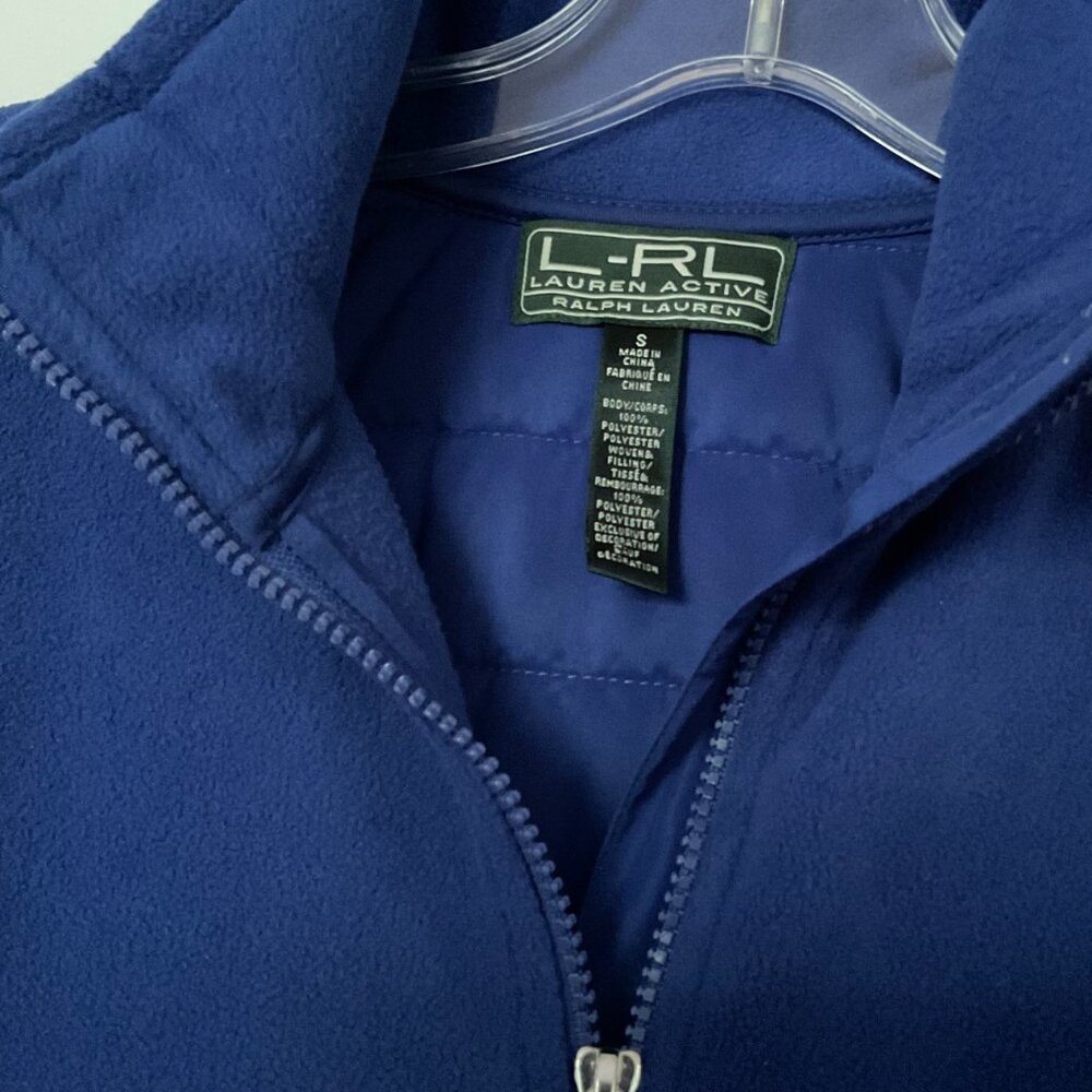LAUREN RALPH LAUREN Women's Fitted Fleece Zip-Up Coat EUC